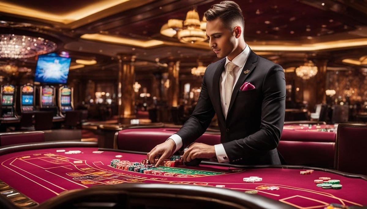 Deposit methods on rajatoto slot Caribbean Stud Poker Payment method selection screen showing QRIS, GoPay, and DANA options